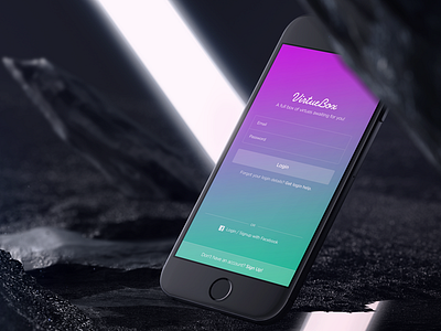 Login Screen app clean colorful ios9 iphone login screen ui ux