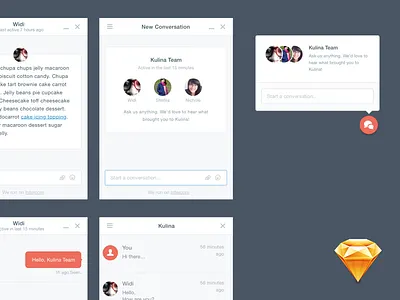 Intercom Mockup Sketch admin card dashboard download freebie freebies intercom sketch support ui web website