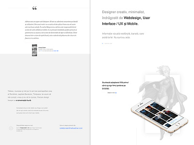 Update - Personal Website clean design landing page minimal minimalistic personal website portfolio rusadrianewald work in progress