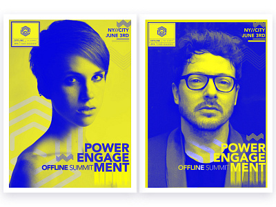 Conference Posters ad blue conference graphic poster posters yellow