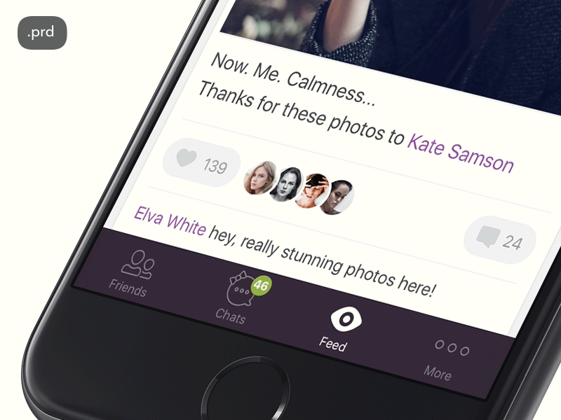 Micro Animation of Like [Principle Freebie] animation app freebie interaction ios like mobile prd principle ui ux women