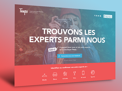 Landingpageteeps gradients landing page ui ux web