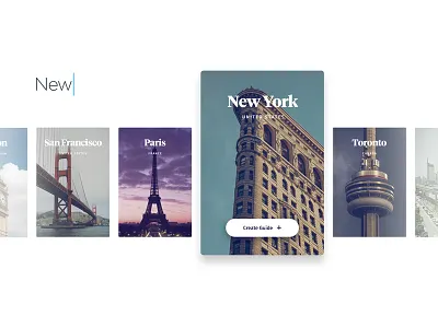 City search carousel cover flow guide light minimal search strv strvcom tour travel white