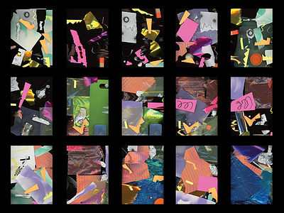 Cabin Fever collage geometrics paper scanner