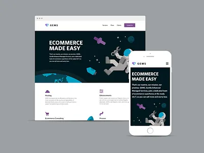 Gems Site Concept site web design website