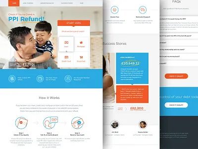 Claim Management Company : Landing Page business finance landing page loan