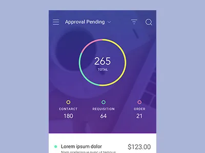 Approval Mobile App UI Design interaction design ui ux
