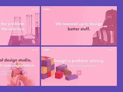 Sherpa Website Hero Images background colorful flat intro showcase solid