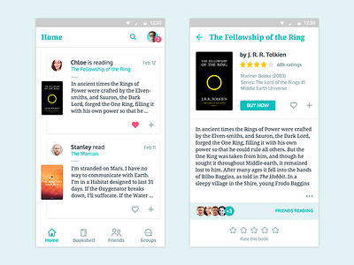 Bookshelf android books bookshelf clean freebie material design minimal sketch
