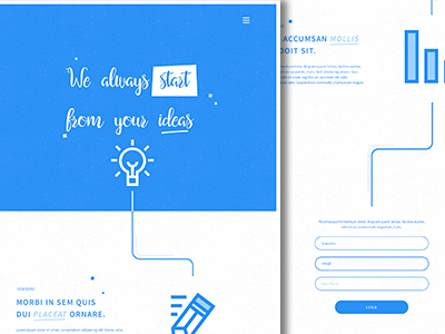 Process Landing Page design development landing marketing page process startup ui ux