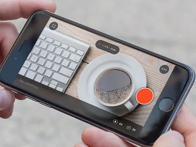 Live Recording app design ios sketch ui user interface video