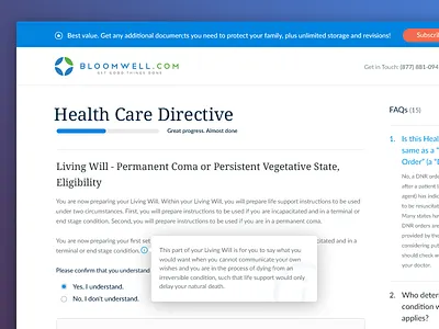 Query page (landing page) documents health care landing page product page query page website