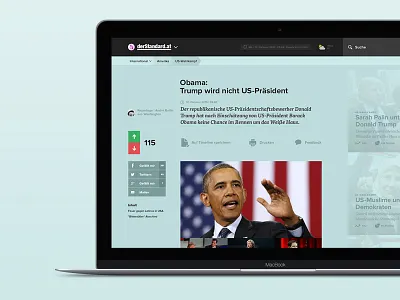 derstandard.at Redesign Concept concept newspaper screendesign tiles ui ux webdesign