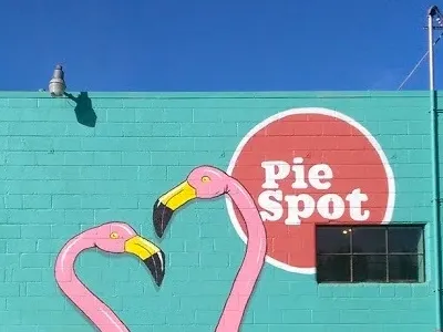 Pie Spot Logo bakery branding food and wine logo design