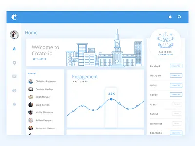 Full Dashboard dashboard design interface seattle ui user user expierence ux web website