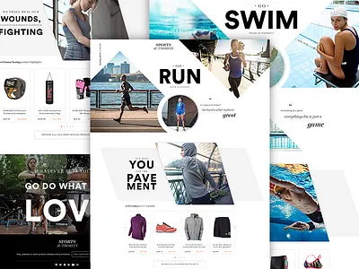 Sports Authority 2016 Lookbook boxing clean crossfit fitness landing page mma promotional running sporting goods sports swimming website