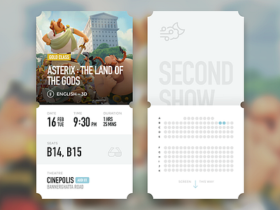 Cinema Ticket Redesign cinema cinema ticket movie ticket movies seat seating second show show theatre ticket