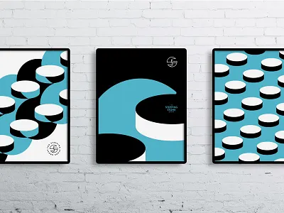 Stepping Stone Group - Posters art branding contemporary frame identity logo modern office pop poster shape wall