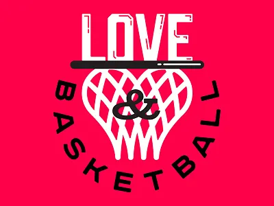Love & Basketball basketball branding comedy hoops logo net podcast sports type vector