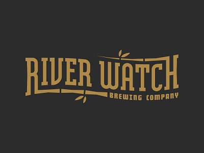 RIVER WATCH BREWERY 002 bamboo beer gold local logo