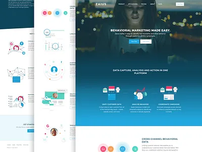 Site update homepage landing page marketing product website zaius