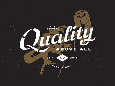 The Scenery Shirt Design custom dayton ohio hammer hand quality script shirt simple stencil script texture the scenery type