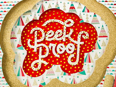 Peek Proof Dimensional Lettering christmas dimension lettering paper styling tactile type