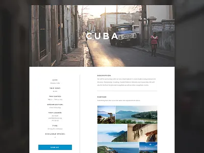 CF's Missions Website Concept church desktop miami mission travel trip ui ux website