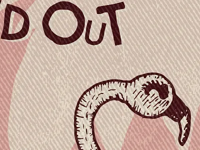 The Hookup Album Cover album album artwork band cover flamingo florida hand drawn illustration music reggae rock ska