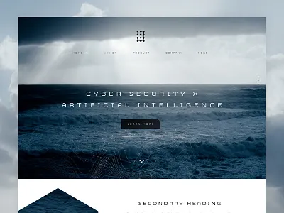 Jask - Home Concept cyber security one page web design wordpress