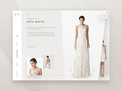 Bridal homepage design elegant home homepage landing minimal page ui ux web