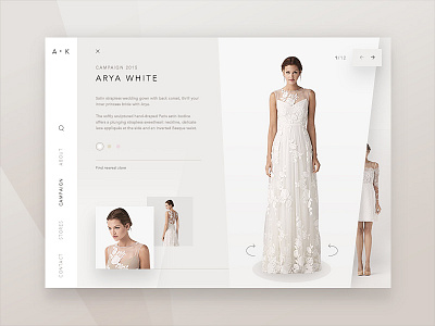 Bridal homepage design elegant home homepage landing minimal page ui ux web