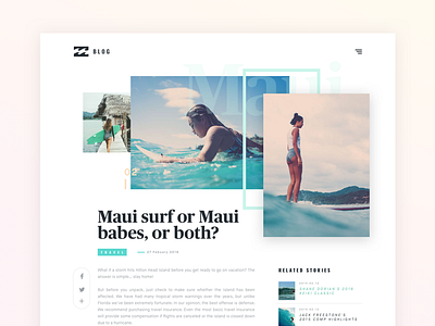 BillaBlog Web Redesign 2 billabong blog concept design news redesign web