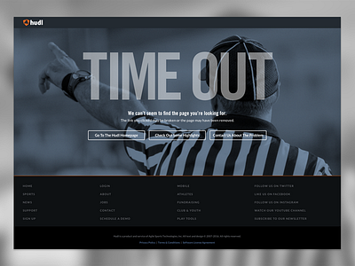 Hudl 404 page 008 404 daily design error hudl sketch ui visual web