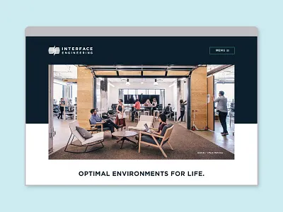 Interface Engineering Website branding clean design engineering ui ux website