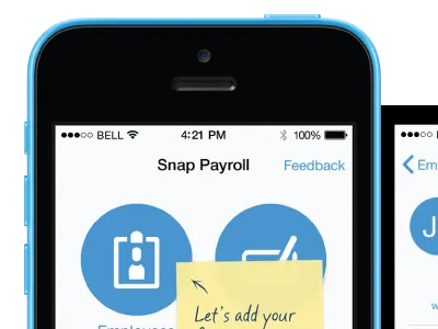 Snap Payroll mobile app