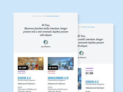 Email Templates for 99 agent email listing property