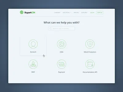 FAQ api cdn contact ddos documentation icon payment question search waf