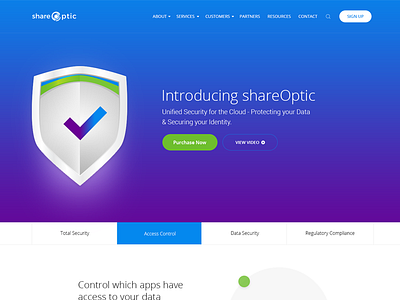 Landing Page business landing page material software web