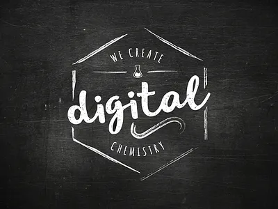 We create digital chemistry graphic illustration type