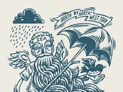 Freebeard Poster illustration poster riso