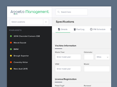 Fleet Managent desktop application