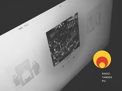 Yandex.Radio desktop music product design ui ux yandex yandex radio