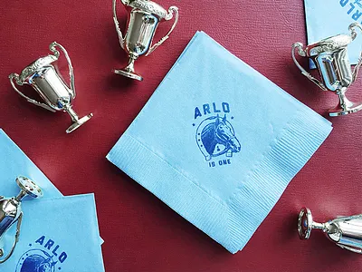 #1 birthday 1 birthday derby first horse icon kids birthday napkins rubber stamp theme trophies