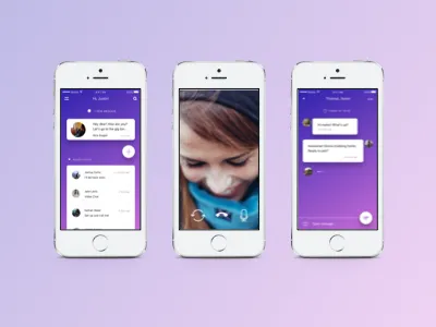 ICQ iOS App Redesign Concept app chat concept ios iphone mobile video
