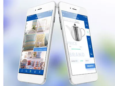 iShop app app design ecommerce minimum products shopping ui ux