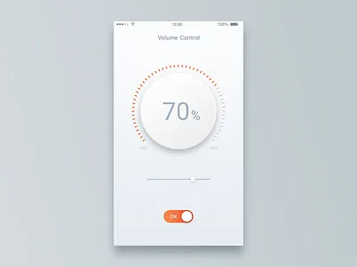 Volume Control app slider switch volume volume control