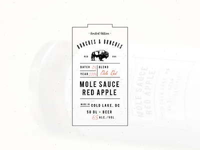Free Buffalo Label Sample animal apple buffalo etiquette illustration label logo mountain package shape