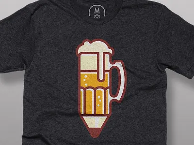 Drink-n-Draw Shirt apparel beer cotton bureau drink n draw icon illustration pencil shirt