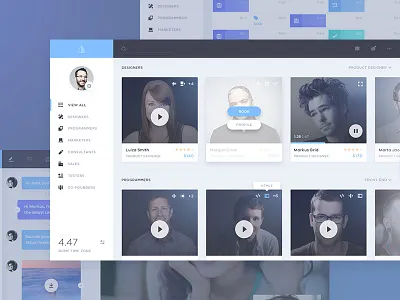 Tancy case study app board calendar case study chat grid guideline platform responsive tile video web